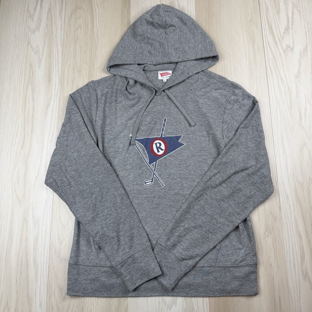 Standard Rec Slub Cotton Golf Hoodie Gray Mens Medium Ocean Reef Club NWOT